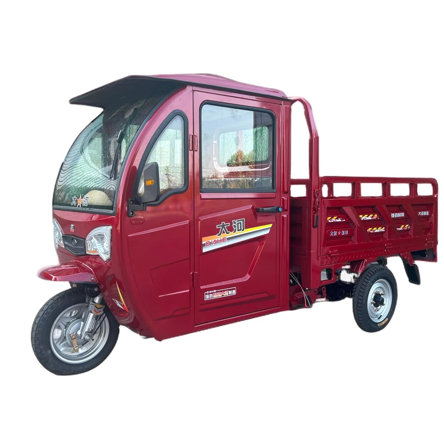 Closed Cabin 150cc Customizable Cargo Tricycles Gasoline Petrol 3 Wheel Tricycle Freight Cheap Motorcycles Rain Protection